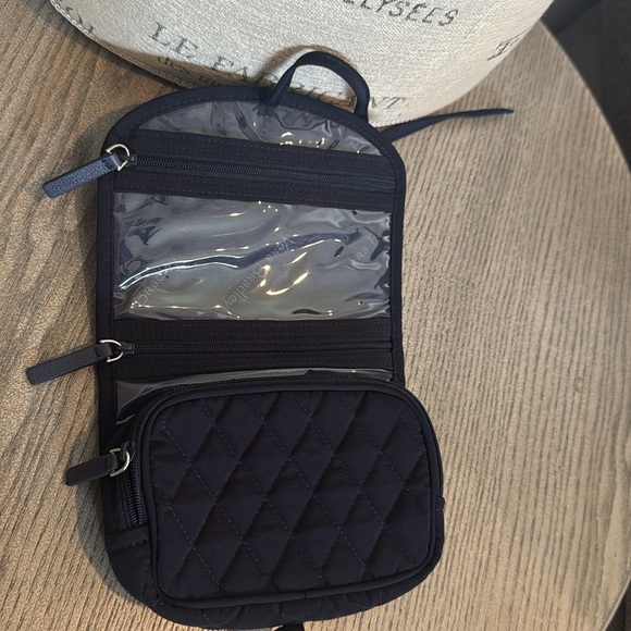 Vera Bradley Quilted Blue storage & organization jewelry travel case pre owned - Picture 2 of 5